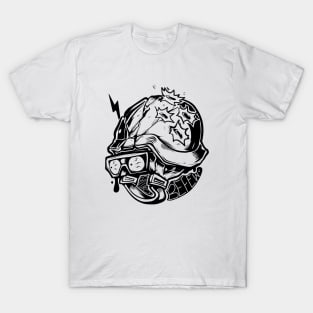 Dope soldier helmet inking illustration T-Shirt